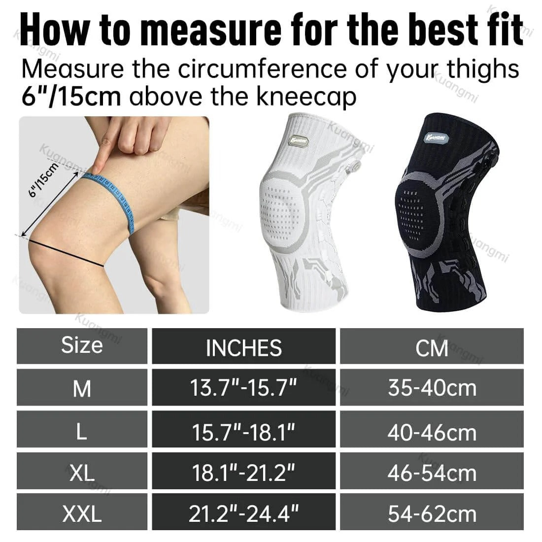 Kuangmi® Smart Knee Brace - Standard (ETIE Knob)